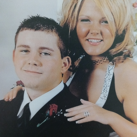 A.BYER Black & Cream Asymmetrical hem line Halter Tie Open Back  L - Picture 4 of 11